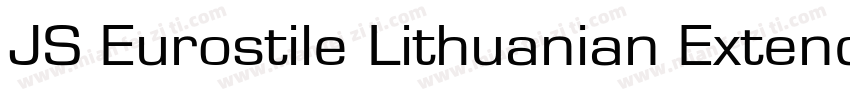 JS Eurostile Lithuanian Extended No字体转换
